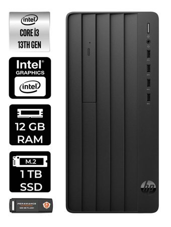 HP Pro Tower 290 G9 8T2X0ES Dahili Intel UHD Graphics 730 Intel Core i3 13100 12 GB Ram 1 TB SSD Tower Windows 11 Pro Masaüstü Bilgisayar + PER4 BELLEK