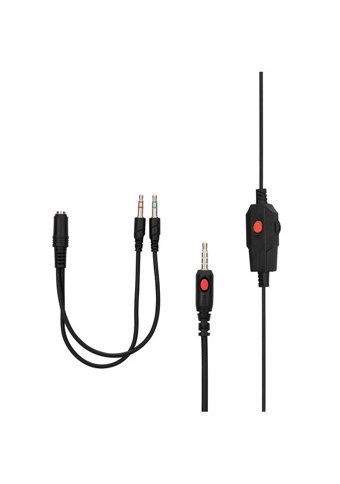 Snopy SN-X51 3.5 mm Gürültü Önleyici Mikrofonlu Kablolu Oyuncu Kulak Üstü Kulaklık Kırmızı-Siyah