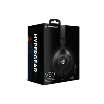 Hypergear V50 3.5 mm Gürültü Önleyici Mikrofonlu Kablolu Kulak Üstü Kulaklık Siyah