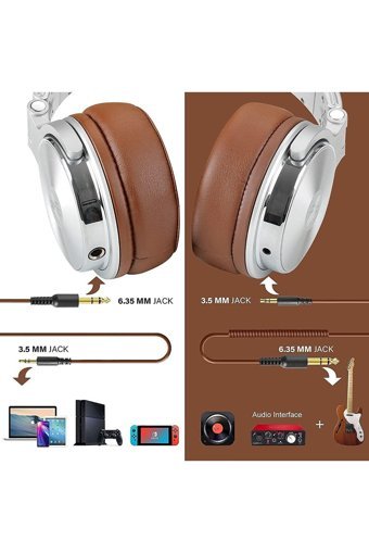Oneodio PRO 30 3.5 mm Gürültü Önleyici Mikrofonlu Kablolu DJ Kulak Üstü Kulaklık Kırmızı