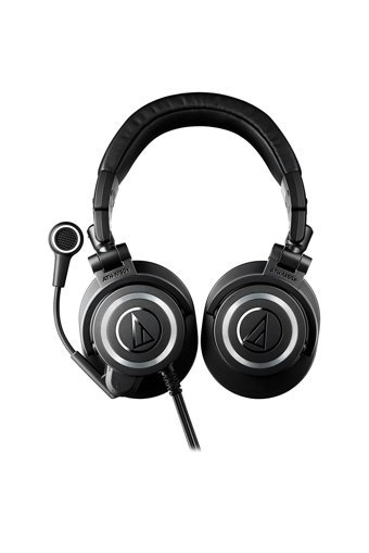 Audio Technica ATH-M50XSTS XLR 3.5 mm Mikrofonlu Kablolu Stüdyo Kulak Üstü Kulaklık Siyah