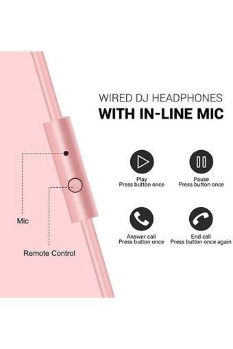 Oneodio PRO10 3.5 mm Gürültü Önleyici Mikrofonlu Kablolu DJ Kulak Üstü Kulaklık Kırmızı