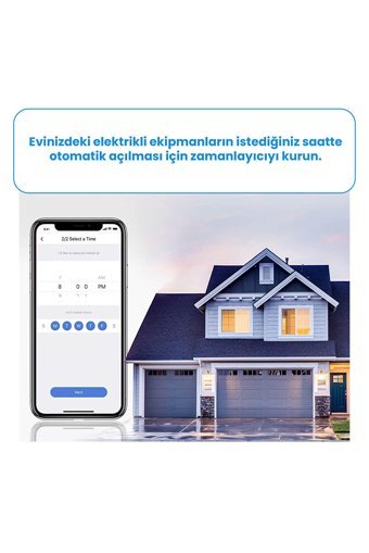 Meross Mss210 Tekli Soket Kablosuz Tekli Akım Korumalı Priz