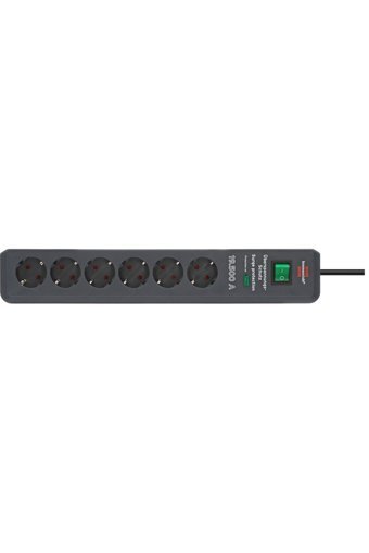 Ermer 1159540366 6'lı Soket 3 metre Kablolu Çiftli Akım Korumalı Priz