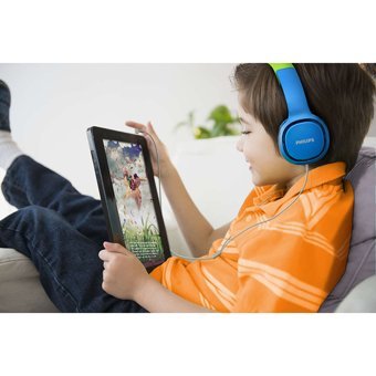 Philips SHK2000BL 3.5 mm Gürültü Önleyici Mikrofonlu Kablolu Kulak Üstü Kulaklık Mavi