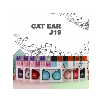 Catear J19 3.5 mm Gürültü Önleyici Mikrofonlu Kablolu Kulak Üstü Kulaklık Pembe