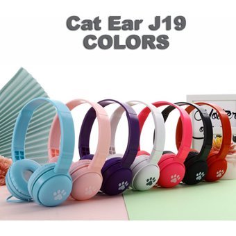 Catear J19 3.5 mm Gürültü Önleyici Mikrofonlu Kablolu Kulak Üstü Kulaklık Pembe