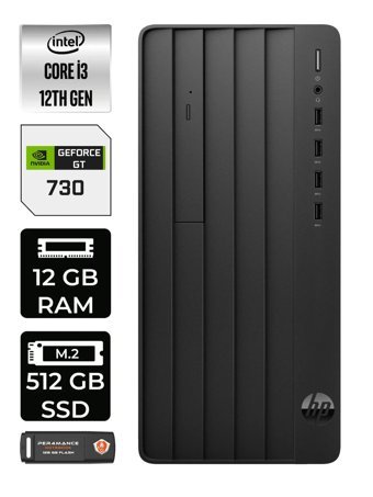 HP Pro Tower 400 G9 6U3M9EA Harici Radeon RX 550 Intel Core i7 12700 12 GB Ram 512 GB SSD Tower FreeDos Masaüstü Bilgisayar + PER4 BELLEK