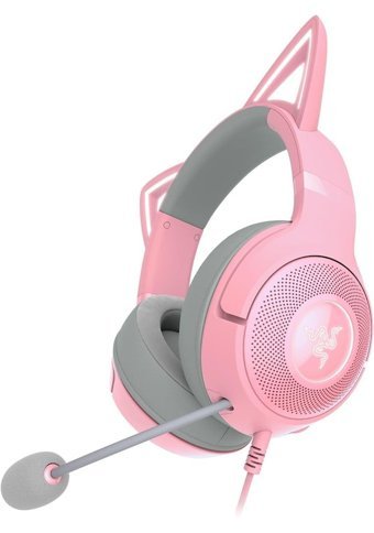 Razer KRAKEN KİTTY V2 PRO 3.5 mm Gürültü Önleyici Mikrofonlu Kablolu Kulak Üstü Kulaklık Pembe