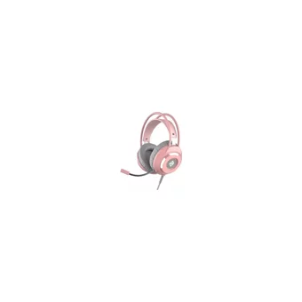 Yusoft AX120 3.5 mm Kablolu Oyuncu Kulak Üstü Kulaklık Pembe
