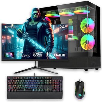 Izoly E-VİX ATHENA Harici GeForce RTX 3060 Intel Core i5 10400F 16 GB Ram 512 GB SSD Tower FreeDos 24 inç Monitörlü Masaüstü Bilgisayar