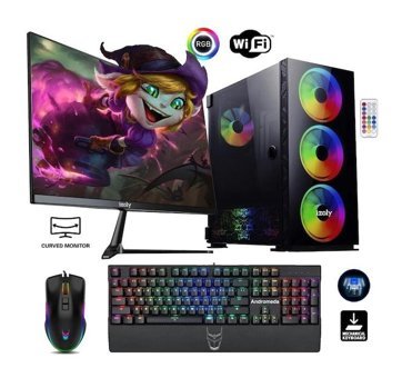Izoly EOMER X Harici GeForce RTX 3060 Intel Core i5 12400F 32 GB Ram 512 GB SSD Tower FreeDos 24 inç Monitörlü Masaüstü Bilgisayar