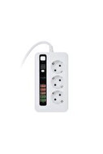 Paleon Bkl-04 3'lü Soket 1.5 metre 5'li USB Kablolu Çiftli Akım Korumalı Priz