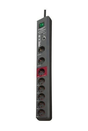 Brennenstuhl 1159490936 8'li Soket 3 metre Kablolu Çiftli Akım Korumalı Priz