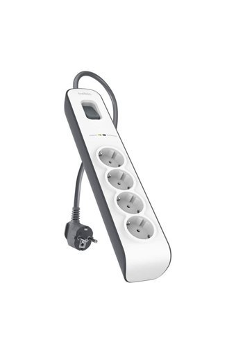 Belkin Bsv400Vf2M 4'lü Soket 2 metre Kablolu Tekli 525 J Akım Korumalı Priz