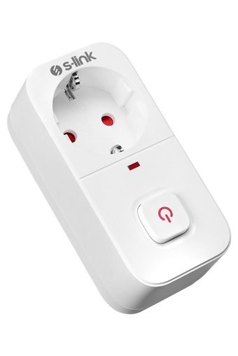 S-Link Sl-010 Tekli Soket Kablosuz Tekli 750 J Akım Korumalı Priz