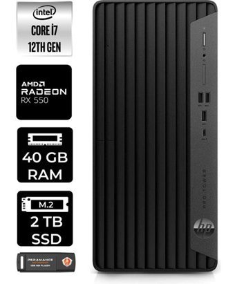HP Pro Tower 400 G9 6U3M9EAP339 Harici Radeon RX 550 Intel Core i7 12700 40 GB Ram 2 TB SSD Tower FreeDos Masaüstü Bilgisayar + PER4 BELLEK