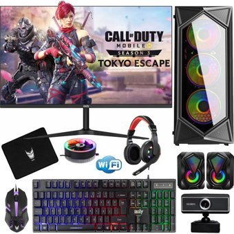 Izoly TİTAN II Harici Radeon RX 550 Intel Core i3 10100F 8 GB Ram 256 GB + 500 GB SSD Tower FreeDos 24 inç Monitörlü Masaüstü Bilgisayar