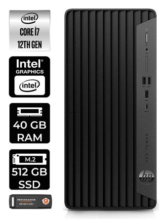 HP Pro Tower 400 G9 6U3M9EA Dahili Intel UHD Graphics Intel Core i7 12700 40 GB Ram 512 GB SSD Tower FreeDos Masaüstü Bilgisayar + PER4 BELLEK
