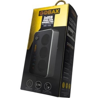 Findit 3'lü Soket 2 metre 3'lü USB Kablolu Çiftli Akım Korumalı Priz