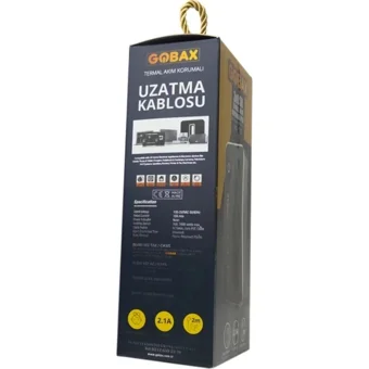 Findit 3'lü Soket 2 metre 3'lü USB Kablolu Çiftli Akım Korumalı Priz