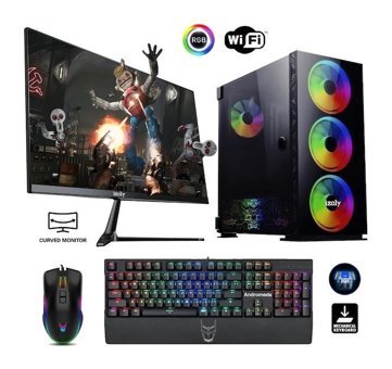 Izoly KİNG X Harici GeForce RTX 2060 Super Intel Core i5 12400F 32 GB Ram 512 GB SSD Tower FreeDos 24 inç Monitörlü Masaüstü Bilgisayar