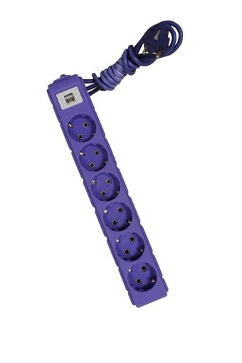 Ufo Electric 60212 6'lı Soket 3 metre Kablolu Tekli Akım Korumalı Priz
