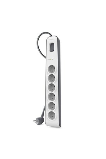 Belkin Bsv603Vf2M 6'lı Soket 2 metre Kablolu Tekli 650 J Akım Korumalı Priz
