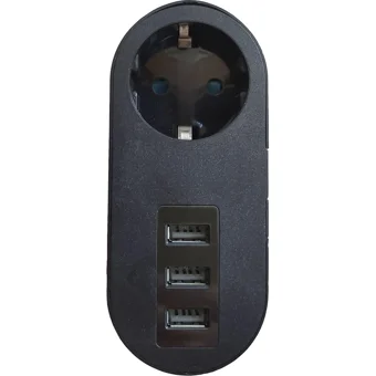 Holly 3'lü Soket 3'lü USB Kablosuz Tekli Akım Korumalı Priz