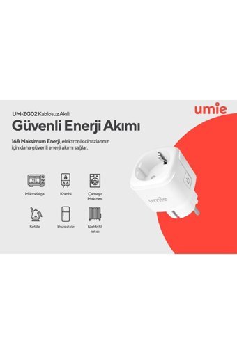 Umie Um-Zg02 Tekli Soket Kablosuz Tekli Akım Korumalı Priz