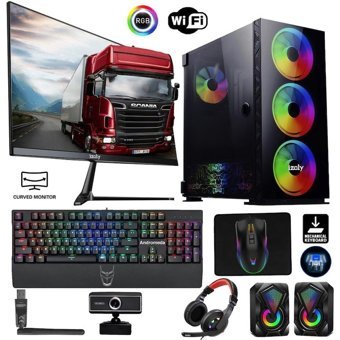 Izoly Beta Harici GeForce RTX 2060 Super Intel Core i3 10100F 16 GB Ram 512 GB SSD Tower FreeDos 24 inç Monitörlü Masaüstü Bilgisayar