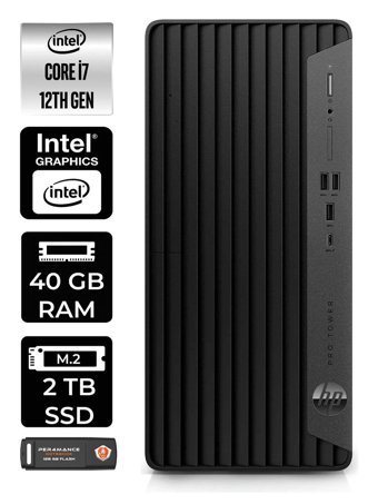 HP Pro Tower 400 G9 6U3M9EA Dahili Intel UHD Graphics Intel Core i7 12700 40 GB Ram 2 TB SSD Tower Windows 11 Home Masaüstü Bilgisayar + PER4 BELLEK