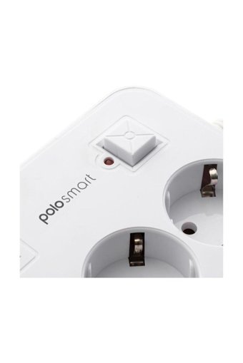 Polosmart Mp08 3'lü Soket 2 metre 3'lü USB Kablolu Tekli 2500 J Akım Korumalı Priz