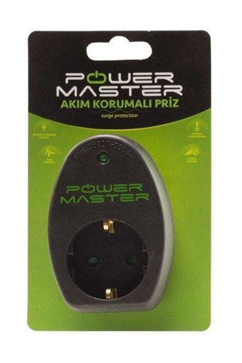 Powermaster 16817 Tekli Soket Kablosuz Tekli Akım Korumalı Priz