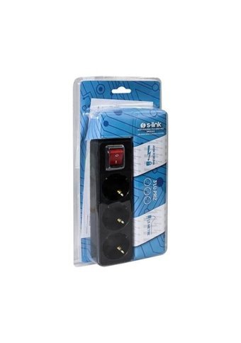 S-Link Spg3-X-3 3'lü Soket 1.5 metre Kablolu Tekli 150 J Akım Korumalı Priz