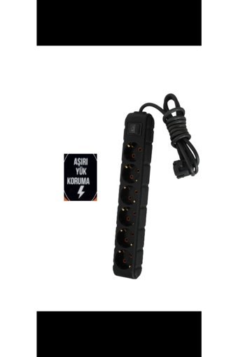 Ufo Electric 60411 6'lı Soket 5 metre Kablolu Tekli Akım Korumalı Priz