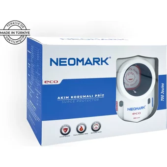 Neomark Eco Tekli Soket Kablosuz Tekli 700 J Akım Korumalı Priz
