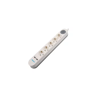 Philips Sps1153A/51 5'li Soket 2 metre 2'li USB Kablolu Çiftli Akım Korumalı Priz