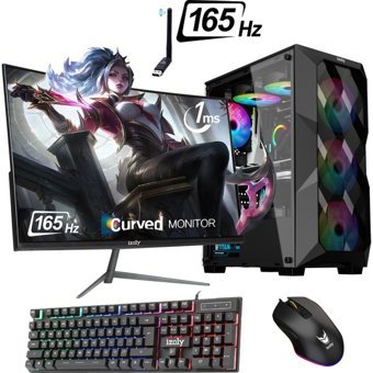 Izoly LATİOS X Harici GeForce RTX 2060 Super Intel Core i5 12400F 16 GB Ram 256 GB SSD Tower FreeDos 24 inç Monitörlü Masaüstü Bilgisayar