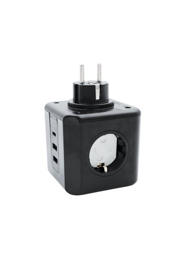 Megamus Mm-Ftr09 3'lü Soket 2'li USB Kablosuz Tekli Akım Korumalı Priz