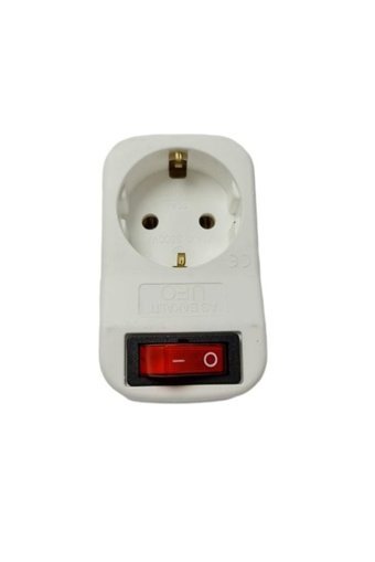Fullyedek Priz 9767566 Tekli Soket Kablosuz Tekli Akım Korumalı Priz