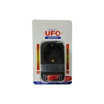 UFO 10202 Tekli Soket Kablosuz Tekli Akım Korumalı Priz