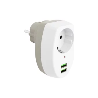 Powermaster Pm4911 Tekli Soket 2'li USB Kablosuz Tekli Akım Korumalı Priz
