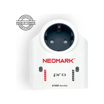 Neomark Pro Tekli Soket Kablosuz Tekli 2100 J Akım Korumalı Priz