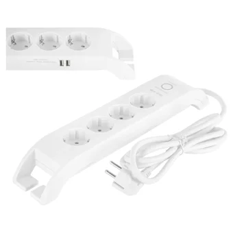 Findit Spg3041 4'lü Soket 2 metre 2'li USB Kablolu Çiftli 900 J Akım Korumalı Priz