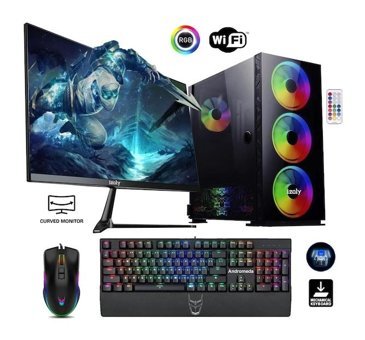 Izoly ATHOS X Harici GeForce GTX 1660 Super Intel Core i5 12400F 16 GB Ram 512 GB SSD Tower FreeDos 24 inç Monitörlü Masaüstü Bilgisayar