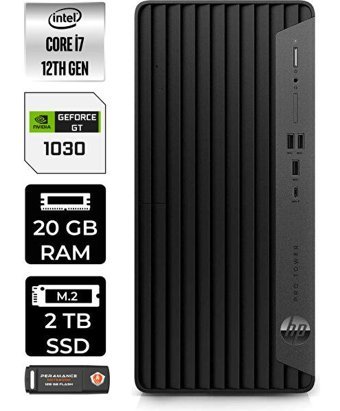 HP Pro Tower 400 G9 6U3M9EAP369 Harici GeForce RTX 3060 Ti Intel Core i7 12700 20 GB Ram 2 TB SSD Tower Windows 11 Home Masaüstü Bilgisayar + PER4 BELLEK