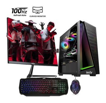 Izoly WİTCHER Harici Radeon RX 580 Intel Core i5 10400F 16 GB Ram 512 GB SSD Tower FreeDos 24 inç Monitörlü Masaüstü Bilgisayar