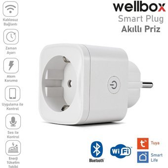 Wellbox Tekli Soket Kablosuz Tekli Akım Korumalı Priz