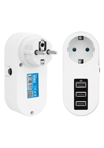 Powermaster Pm4913 Tekli Soket 3'lü USB Kablosuz Tekli Akım Korumalı Priz